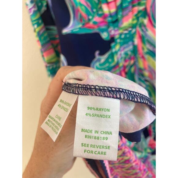 EUC Lilly Pulitzer Margate Bright Don't Leave Me Hanging Dress S - Picture 9 of 10